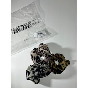New Set of 3 nOir Jewelry Ombre Leopard Scrunches